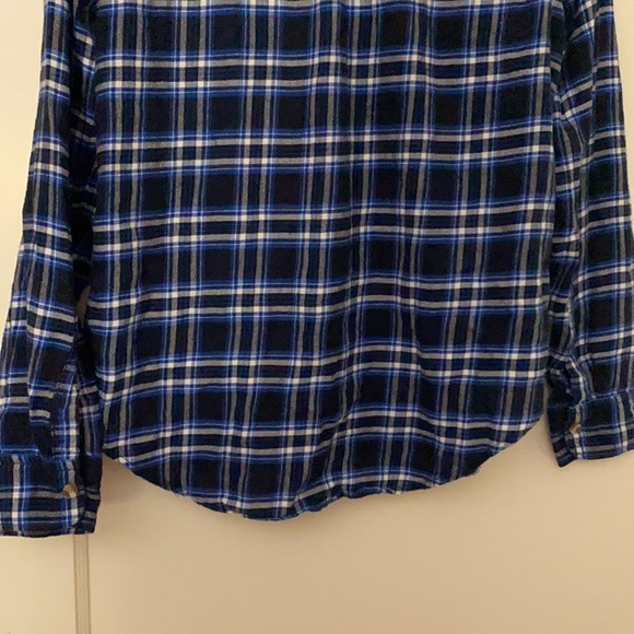 Abercrombie and Fitch blue flannel size: S - Picture 8 of 8